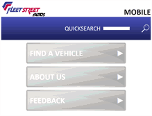 Tablet Screenshot of fleetstreetautos.com